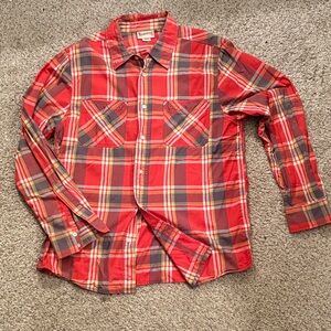 2👕/$20- 100% Cotton Plaid Men's Shirt by Roebuck & Co.